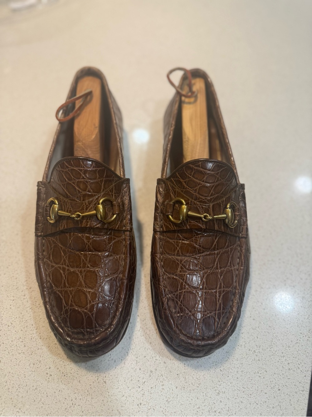 Genuine Alligator Gucci 1953 Horsebit Loafers 8 1/2 Retail $3500